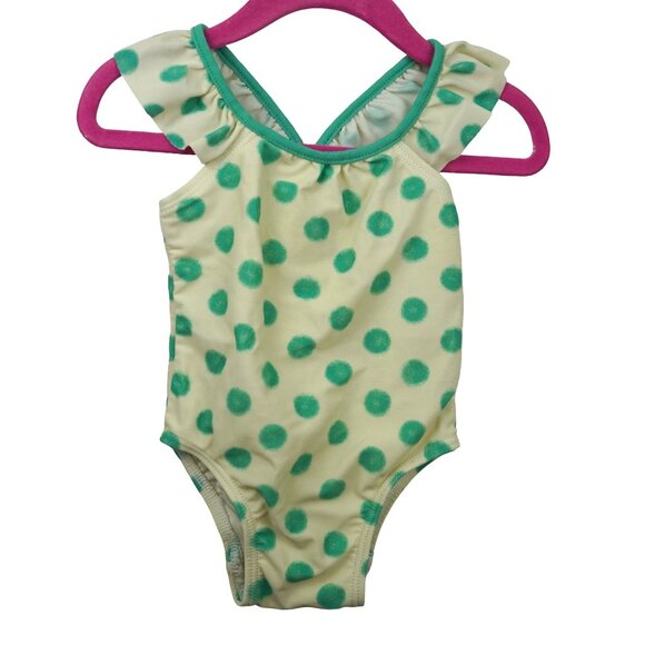 BabyGap 6-12M Girls' Polka Dot & Elephant‎ Print Swimsuits Bundle Set of 2 - Picture 2 of 12